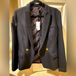 NWT J Crew Dover Blazer in Italian Wool, Navy size 6